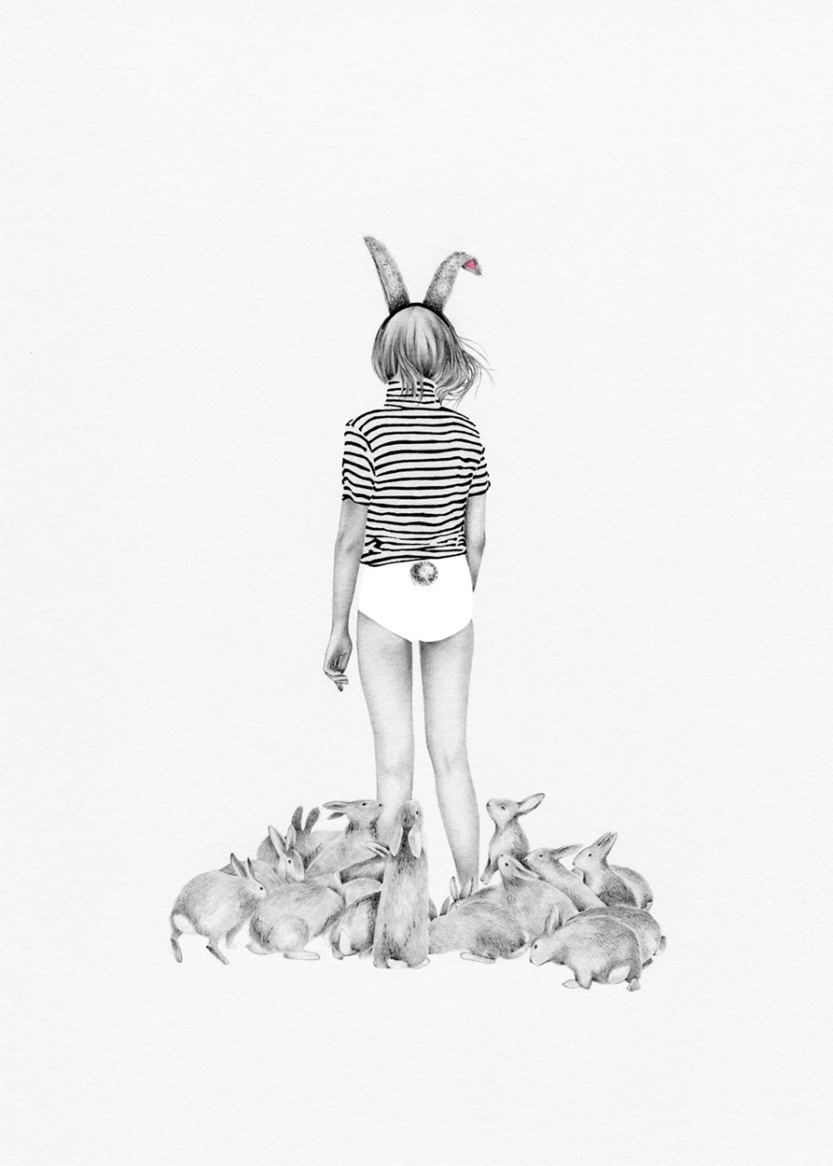 Caroline Morin - rabbit stripes