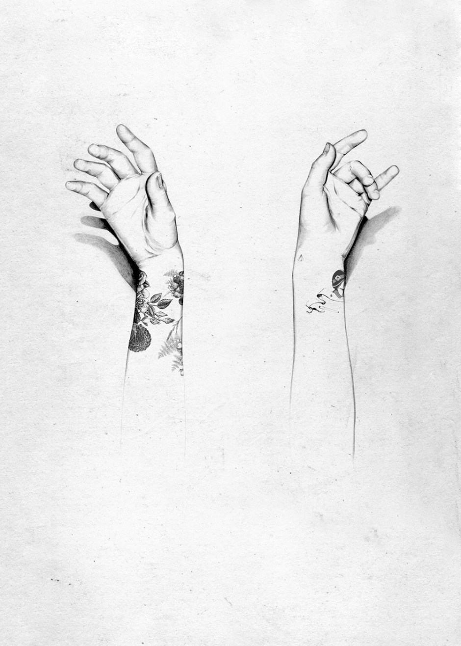 Caroline Morin - tattoo arms